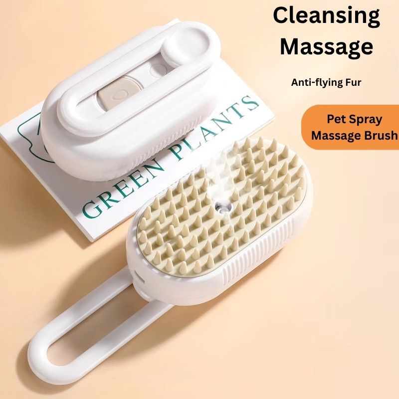 3-in-1 Pet Grooming Steamer Brush – Detangle, Clean & Smooth Your Pet’s Coat THEFURHUB - The Fur Hub