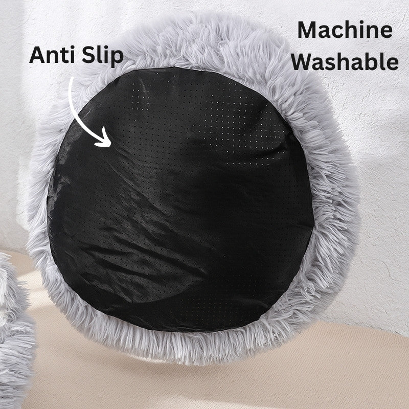 Premium Fluffy Plush Shell Pet Bed - The Fur Hub